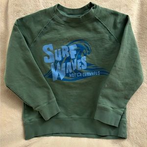 Mini Boden Unisex Green 100% Cotton Sweatshirt Size 9-10 Y